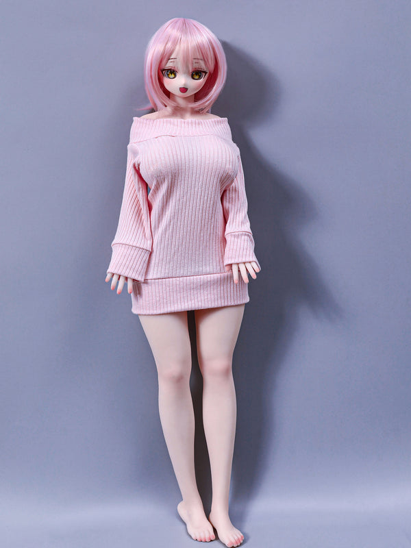 Climax Doll J60cm P Azami Silicone Mini Sex Doll with Vinyl Head Cinnamon Skin
