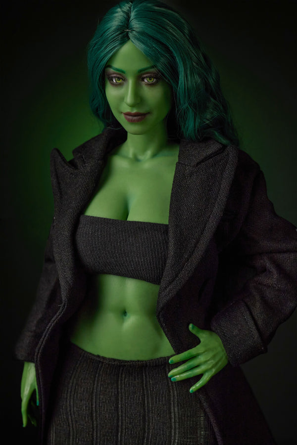 Climax Doll Si70cm KA Renee Silicone Mini Sex Doll Green Skin