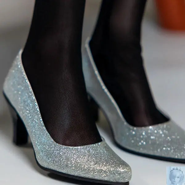 Kospley Sparling Silver Shoes for 80cm to 95cm Doll Kospley