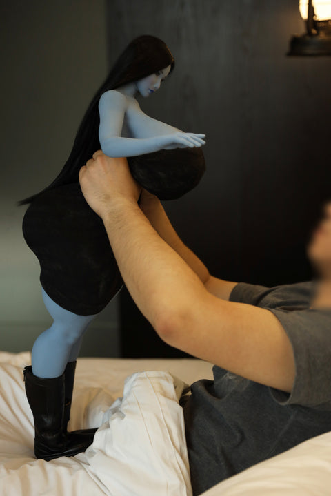 Climax Doll 72cm X TPE Mini Sex Doll Faria Blue Skin