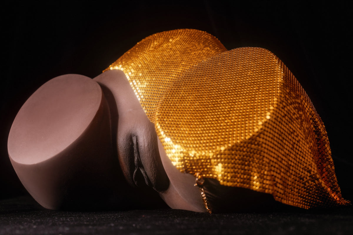 Climax Doll RS-6 Silicone Butt Torso Sex Doll Cocoa Skin