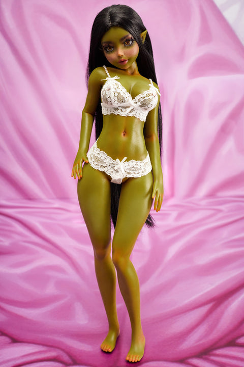 Climax Doll Si60cm X Hani Silicone Mini Sex Doll Olive Skin