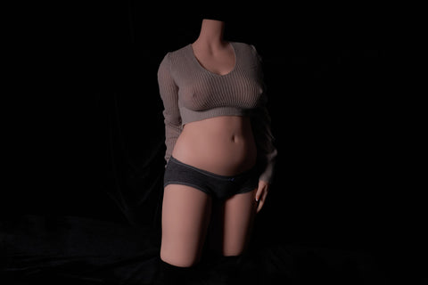 Climax Doll Female H74# TPE Torso Sex Doll F Cup Cinnamon Skin