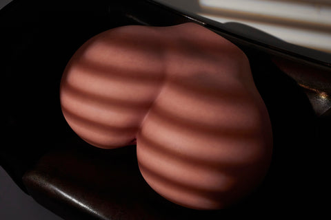 Climax Doll RS-6 Silicone Butt Torso Sex Doll Black Skin