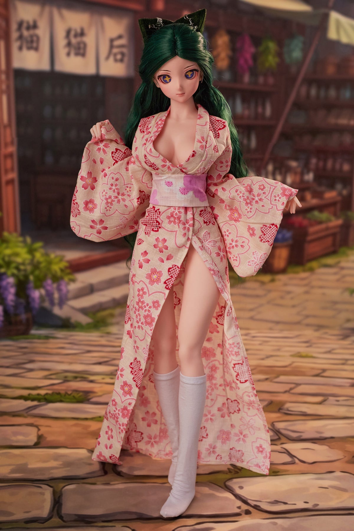 Climax Doll J60cm Momo Silicone Mini Sex Doll with Vinyl Head Cinnamon Skin