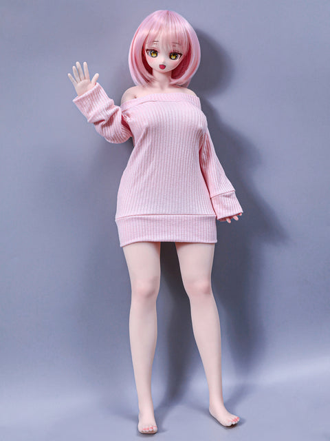 Climax Doll J60cm P Azami Silicone Mini Sex Doll with Vinyl Head Cinnamon Skin