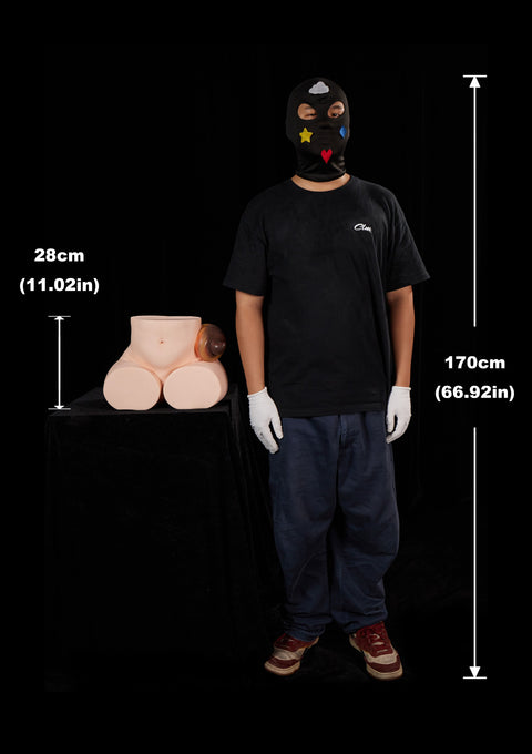 Climax Doll PA-Peppy Silicone Butt Torso Sex Doll Cinnamon Skin