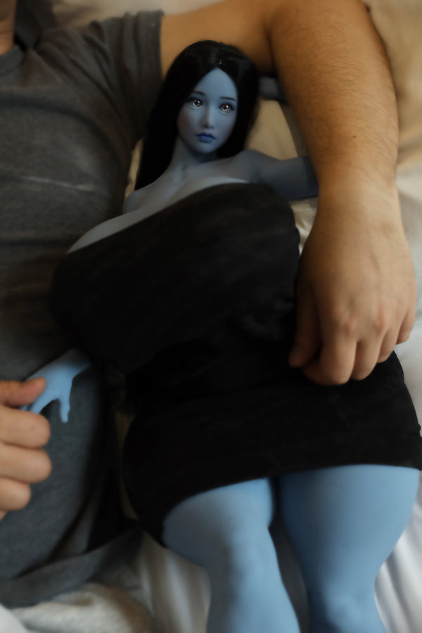 Climax Doll 72cm X TPE Mini Sex Doll Faria Blue Skin