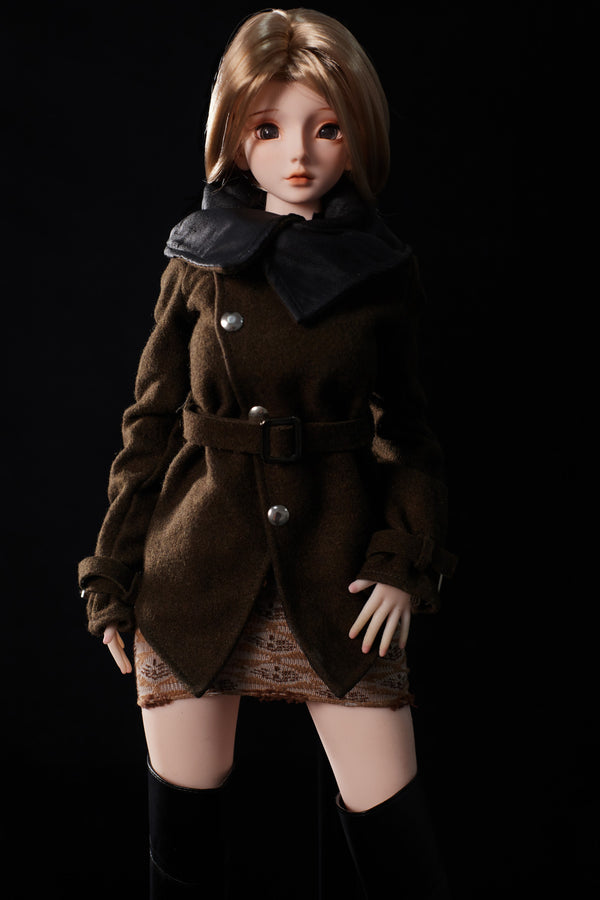 Climax Doll J60cm Miyabi Silicone Mini Sex Doll with Vinyl Head Cinnamon Skin