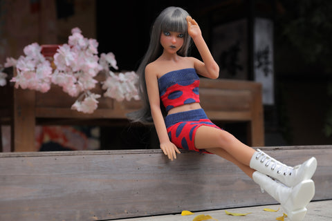 Climax Doll Si60cm S Momoko Silicone Mini Sex Doll Tan Skin