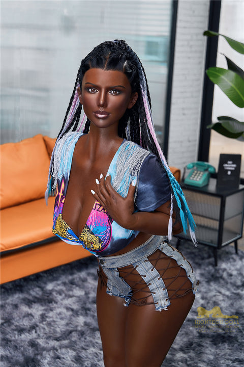 IronTech 160cm Silicone G Cup Sex Doll Celine Black Skin Irontech