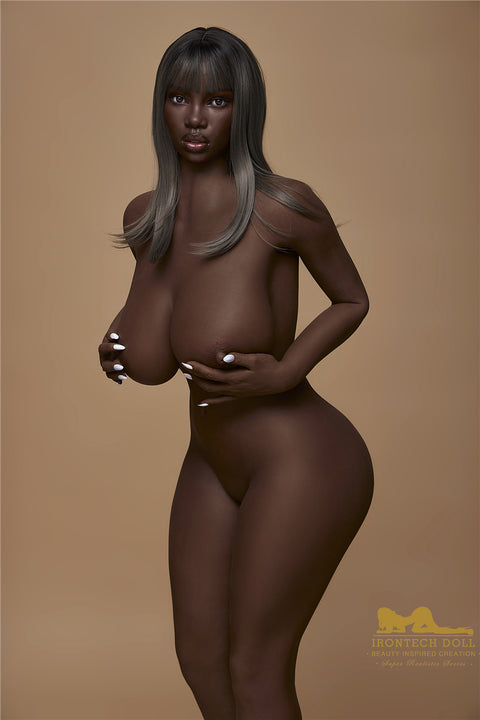 IronTech 160cm Silicone G Cup Sex Doll S33 Penny Black Skin