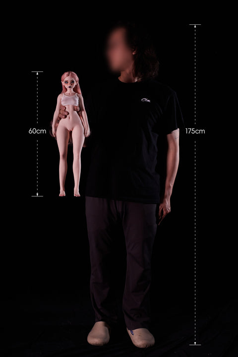 Climax Doll Si60cm XS Hilary Silicone Mini Sex Doll Cinnamon Skin