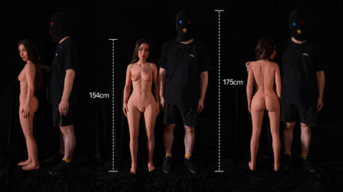 Climax Doll Pro Series 154cm Small Breast TPE+Silicone Head Sex Doll Tori Black Skin
