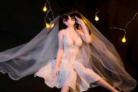 Climax Doll J60cm Kurumi Silicone Mini Sex Doll with Vinyl Head Cinnamon Skin