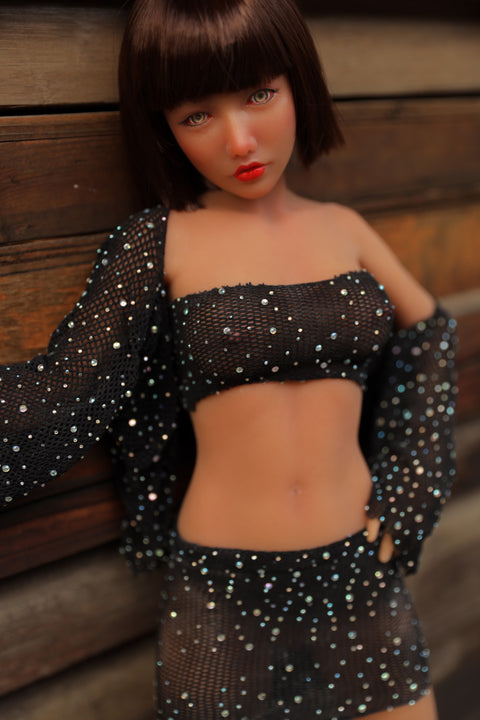 Climax Doll Si60cm M Reka Silicone Mini Sex Doll Tan Skin