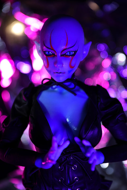 Climax Doll Si60cm L Momoko Silicone Mini Sex Doll Blue Skin