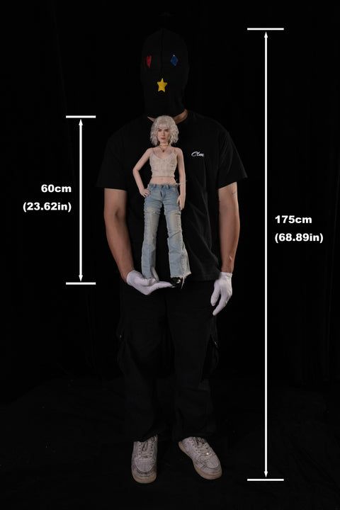 Climax Doll Si60cm S Tara Silicone Mini Sex Doll Cinnamon Skin