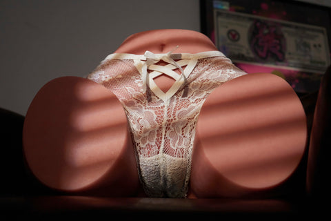 Climax Doll RS-6 Silicone Butt Torso Sex Doll Black Skin