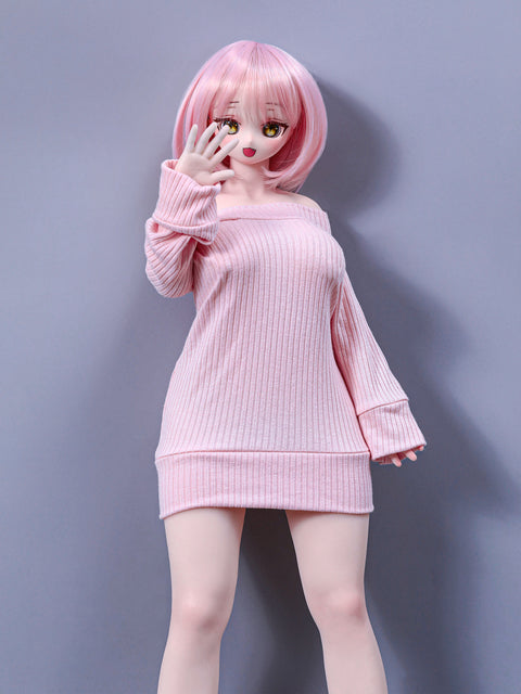 Climax Doll J60cm P Azami Silicone Mini Sex Doll with Vinyl Head Cinnamon Skin