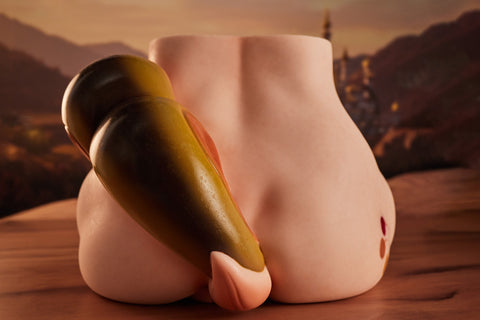 Climax Doll PA-Peppy Silicone Butt Torso Sex Doll Cinnamon Skin