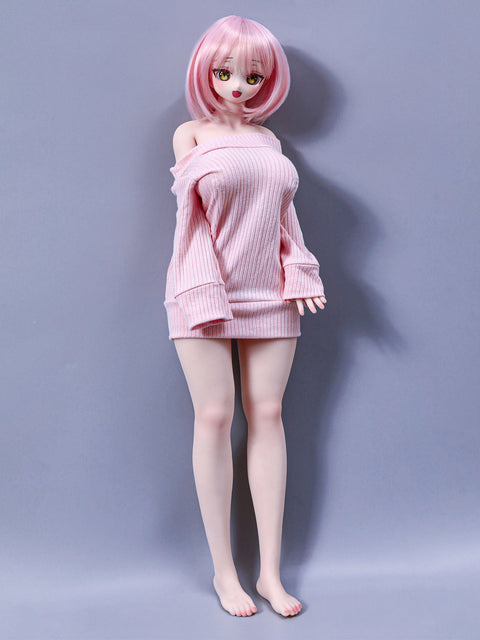Climax Doll J60cm P Azami Silicone Mini Sex Doll with Vinyl Head Cinnamon Skin