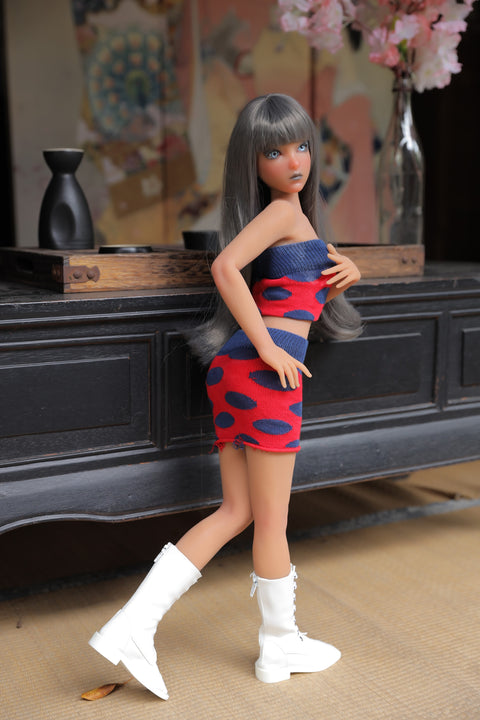 Climax Doll Si60cm S Momoko Silicone Mini Sex Doll Tan Skin