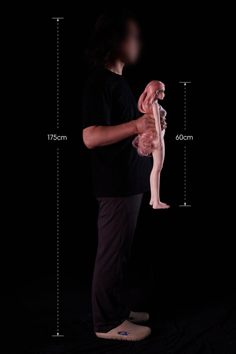 Climax Doll Si60cm XS Hilary Silicone Mini Sex Doll Cinnamon Skin
