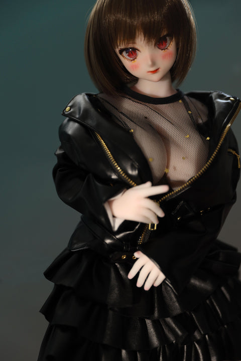 Climax Doll J60cm P Zella Silicone Mini Sex Doll with Vinyl Head White Skin