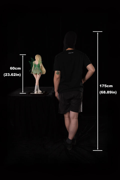 Climax Doll Si60cm XS Holly Silicone Mini Sex Doll Cinnamon Skin