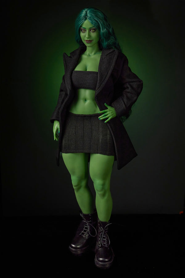 Climax Doll Si70cm KA Renee Silicone Mini Sex Doll Green Skin