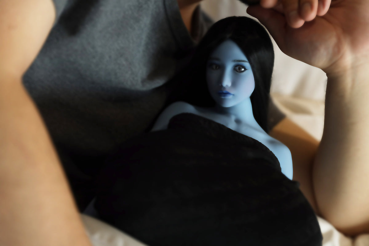 Climax Doll 72cm X TPE Mini Sex Doll Faria Blue Skin