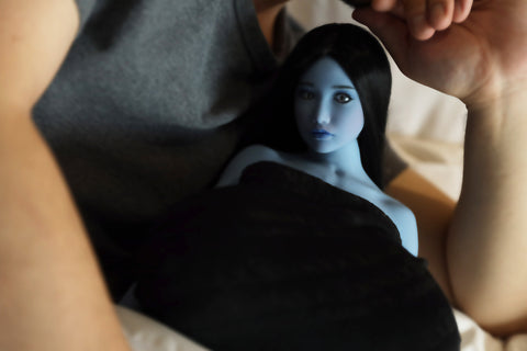 Climax Doll 72cm X TPE Mini Sex Doll Faria Blue Skin