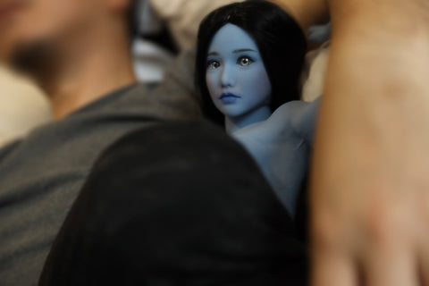 Climax Doll 72cm X TPE Mini Sex Doll Faria Blue Skin