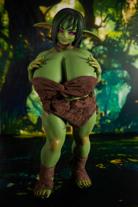 Climax Doll Si70cm GB Zarga Silicone Mini Sex Doll Green Skin