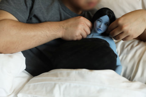 Climax Doll 72cm X TPE Mini Sex Doll Faria Blue Skin