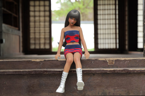 Climax Doll Si60cm S Momoko Silicone Mini Sex Doll Tan Skin