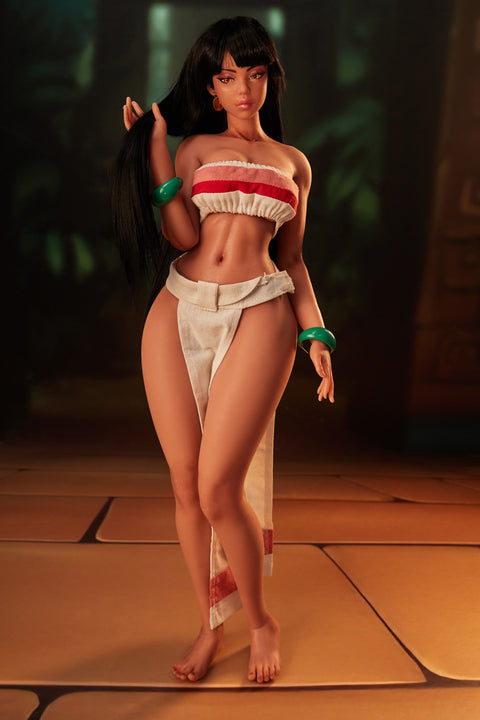 Climax Doll Si70cm MO Roxy Silicone Mini Sex Doll Black Skin