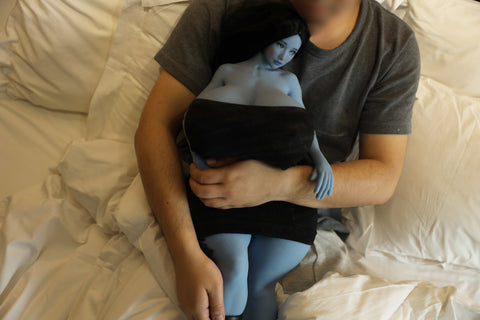 Climax Doll 72cm X TPE Mini Sex Doll Faria Blue Skin