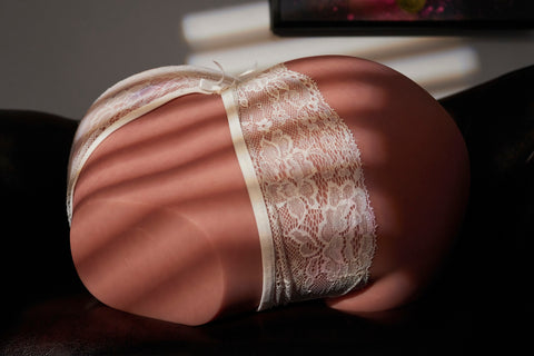Climax Doll RS-6 Silicone Butt Torso Sex Doll Black Skin