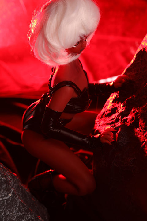 Climax Doll Si60cm S Samael Silicone Mini Sex Doll Red Skin