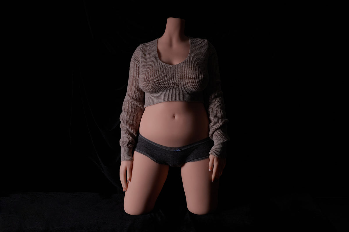 Climax Doll Female H74# TPE Torso Sex Doll F Cup Cinnamon Skin