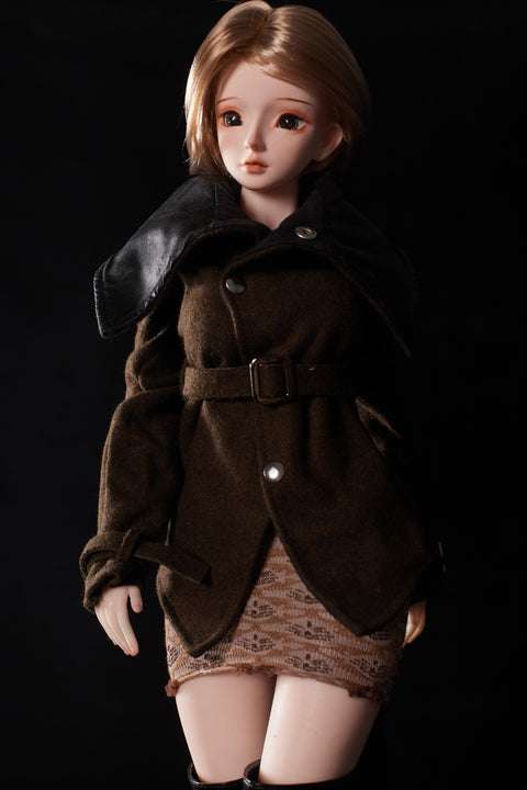 Climax Doll J60cm Miyabi Silicone Mini Sex Doll with Vinyl Head Cinnamon Skin