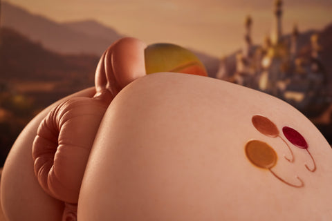 Climax Doll PA-Peppy Silicone Butt Torso Sex Doll Cinnamon Skin