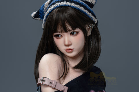 Irontech Wonder Dolly Series 158T F Cup Silicone Sex Doll T3 Nia Cat Beanie