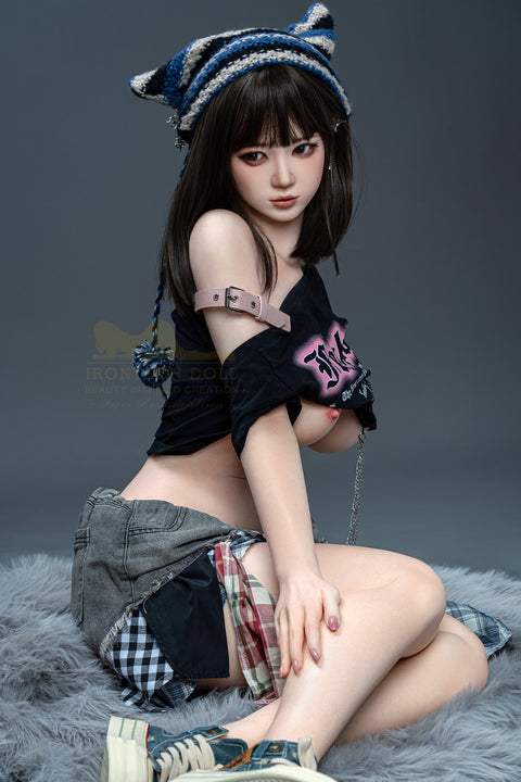 Irontech Wonder Dolly Series 158T F Cup Silicone Sex Doll T3 Nia Cat Beanie