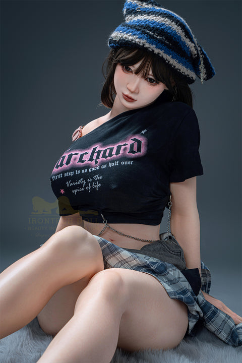 Irontech Wonder Dolly Series 158T F Cup Silicone Sex Doll T3 Nia Cat Beanie