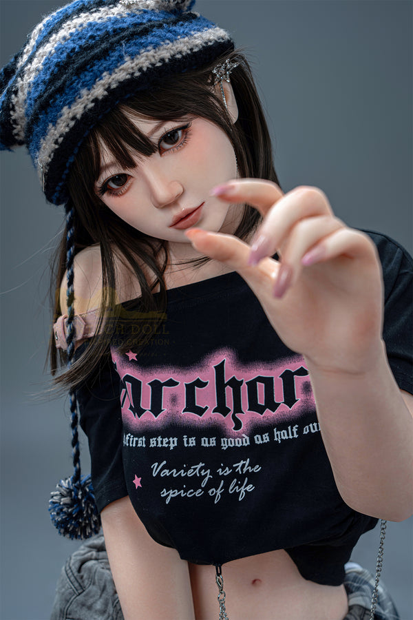 Irontech Wonder Dolly Series 158T F Cup Silicone Sex Doll T3 Nia Cat Beanie