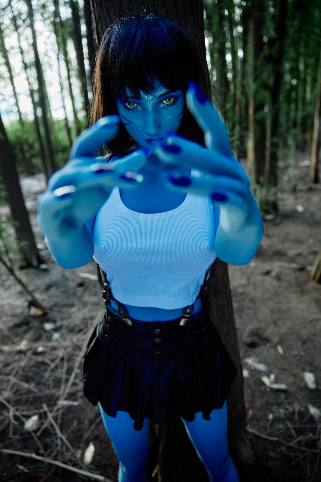 Climax Doll AD158cm B Cup TPE Sex Doll Tifa Avatar Blue Climax Doll