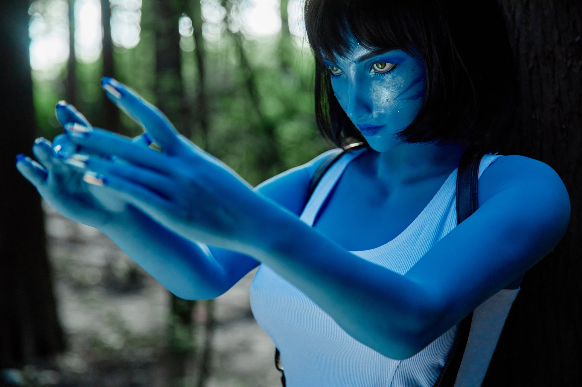 Climax Doll AD158cm B Cup TPE Sex Doll Tifa Avatar Blue Climax Doll